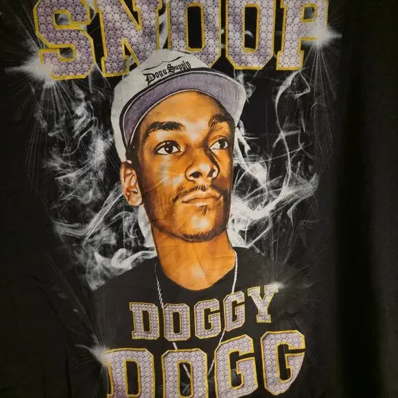Snoop Dogg Dogg Supply Graphic T Shirt Black Mens Large Rap Hip Hop Tee - Picture 2 of 4